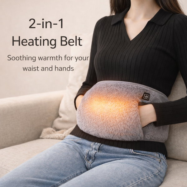 Portable USB Heating Belt for Menstrual Cramp & Lower Back Comfort