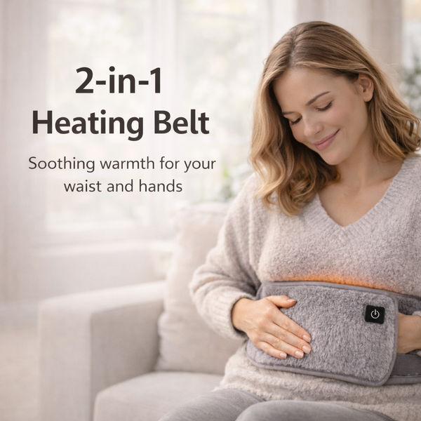 Portable USB Heating Belt for Menstrual Cramp & Lower Back Comfort